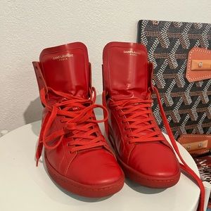 Saint Laurent leather sneakers